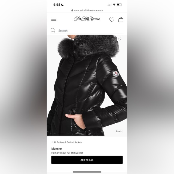 NWT Moncler Fulmarre Faux Fur-Trim Jacket - Picture 4 of 14